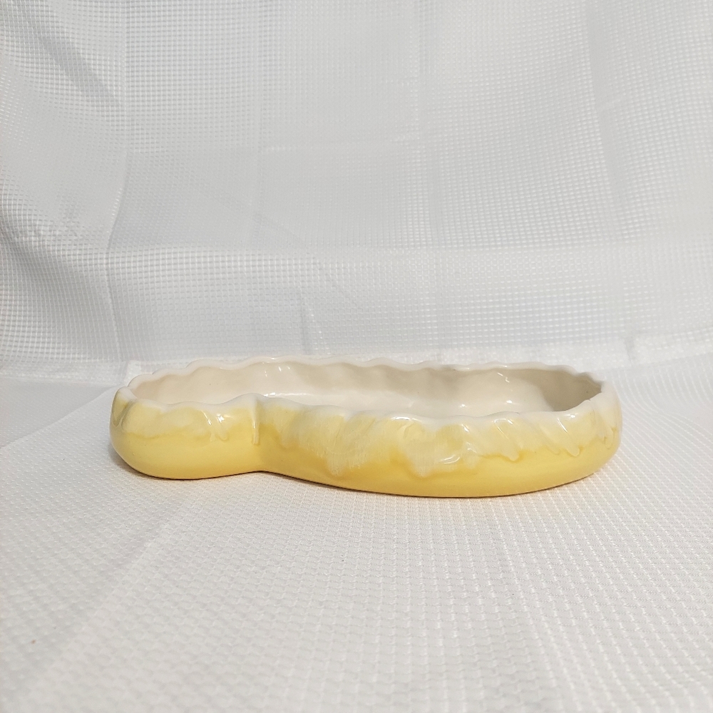 Vtg Haeger Low Profile Planter Console Bowl Drip Glaze Pottery 3066 USA - Picture 4 of 10